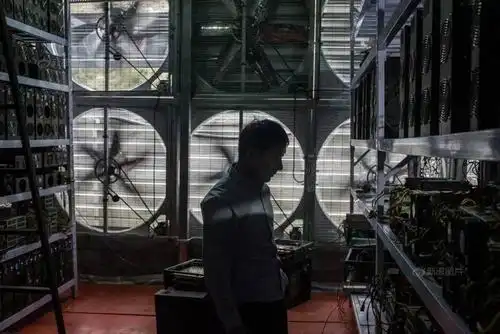 An innovative mining farm utilizing cutting-edge technology for efficient cryptocurrency mining