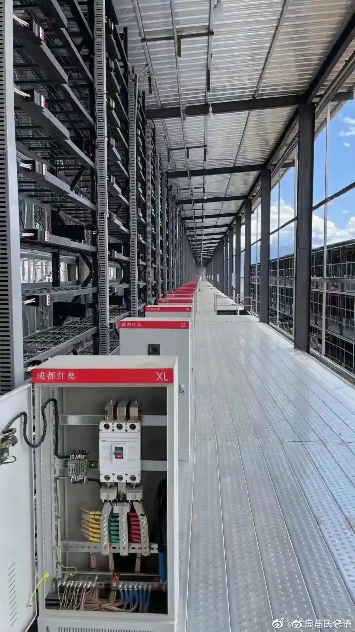 A modern mining farm setup