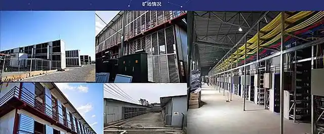 A well-maintained mining farm with rows of ASIC miners.