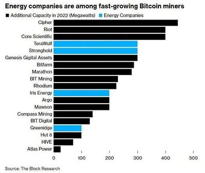 Solar-powered mining farm